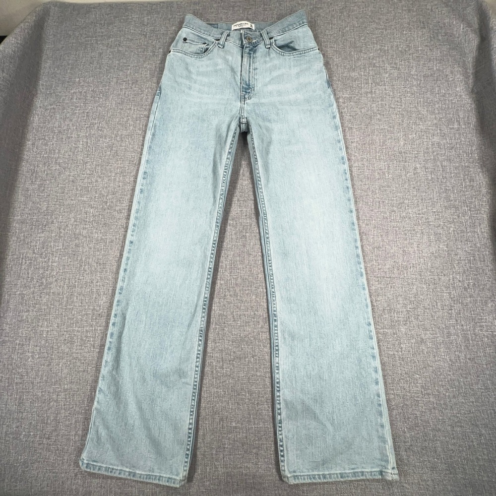 Abercrombie & Fitch Relaxed Jeans Womens 24 90s Curve Love High Rise Light Wash